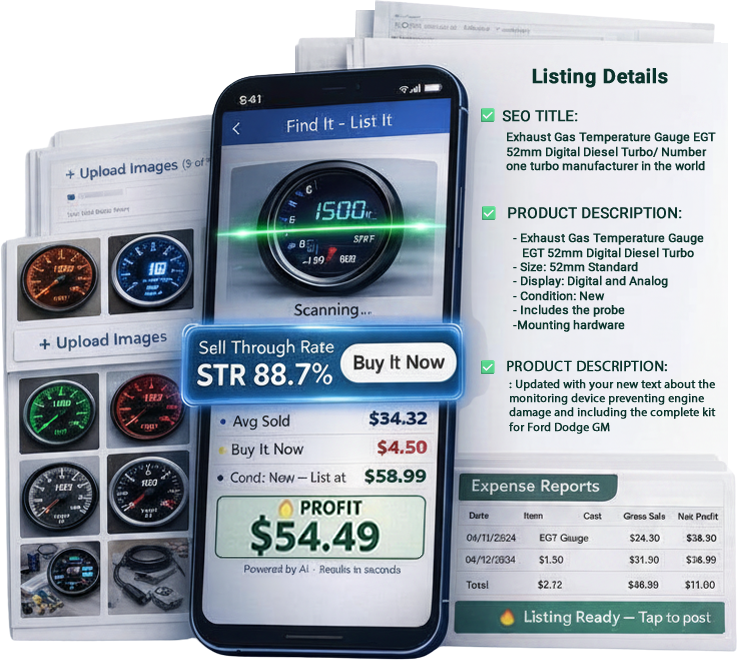 Find It – List It app in action